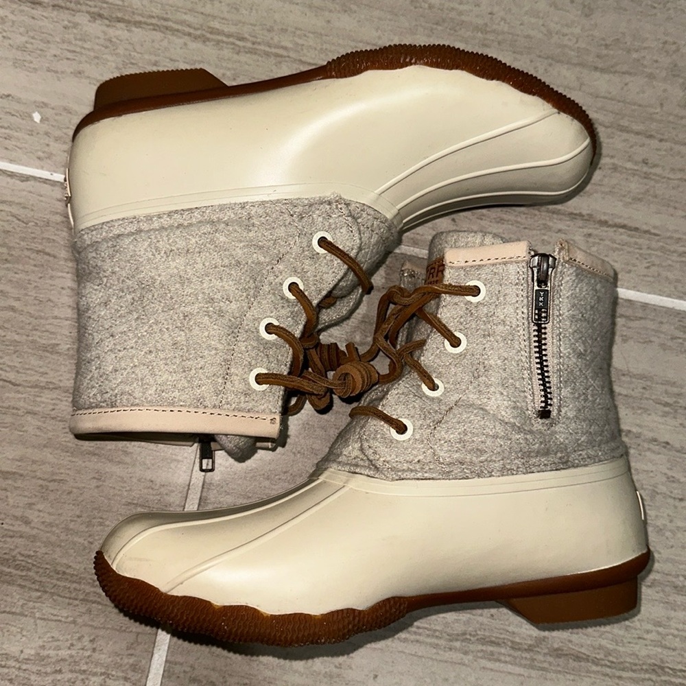 Sperry Saltwater Wool Embossed Duckboot with Thinsulate Waterproof